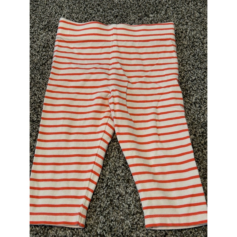 Bb19 Boden Girls Orange White Striped Leggings Size 3-4Y 104cm Capri Pants